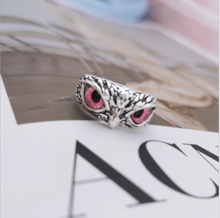 Demon Eye Owl Ring