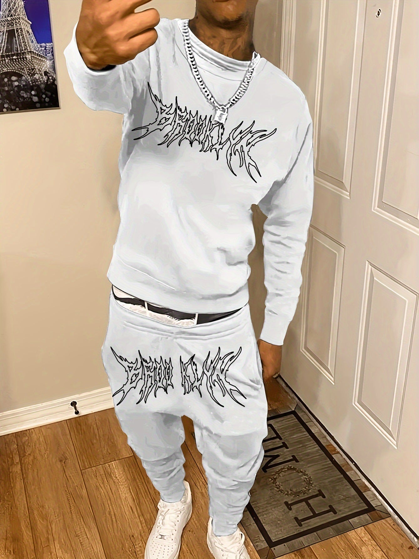 Necka Sweater Pants Suit