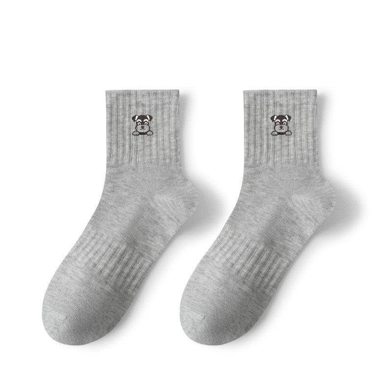 Middle Tube Cartoon Socks