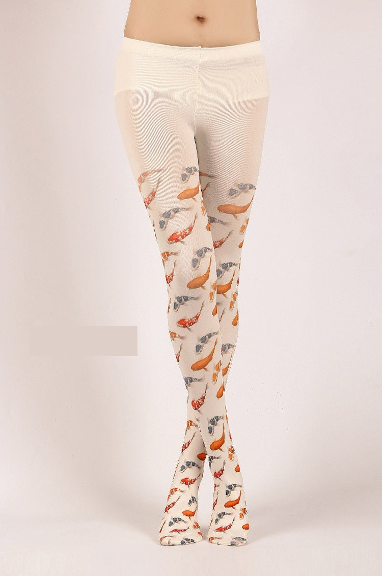 Auspicious Koi  Pantyhose