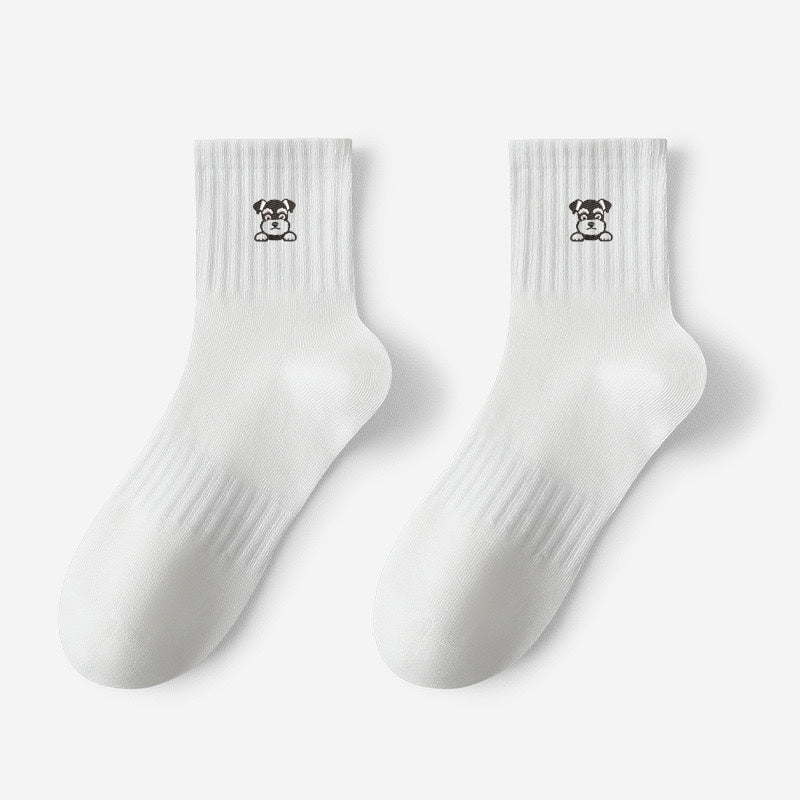 Middle Tube Cartoon Socks