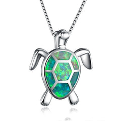 Turtle Simple Necklace Stud Earrings Set