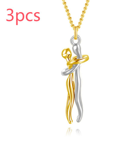 Love Hug Necklace Unisex  Valentine's Day Lover Gift