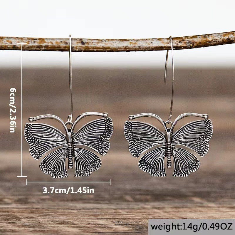 Butterfly Pendant Earrings