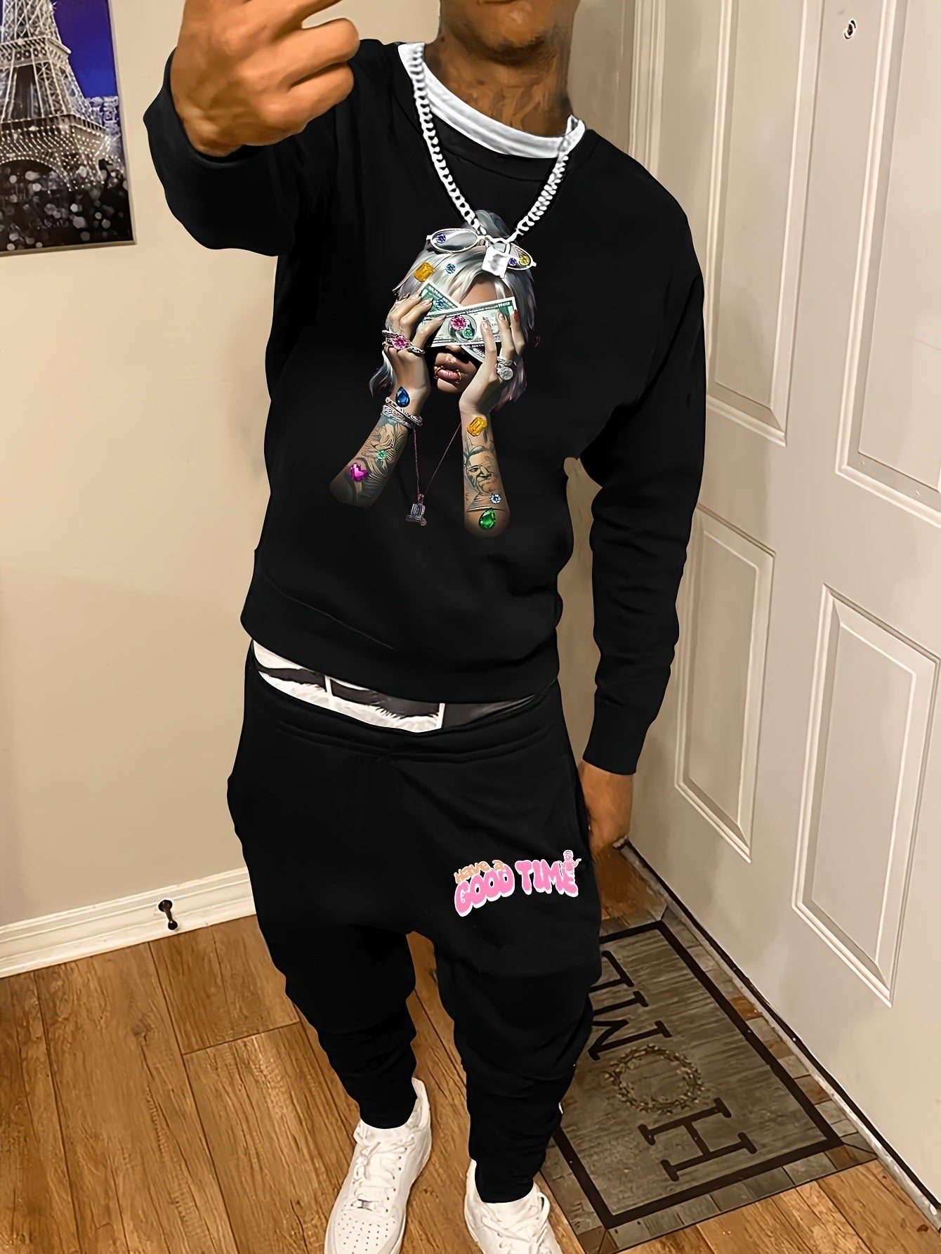 Necka Sweater Pants Suit