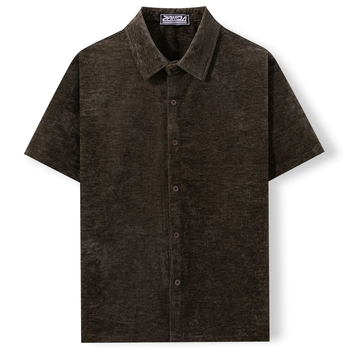 Gold Velvet  Short Sleeve Shirt