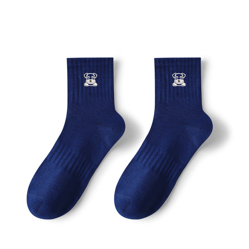Middle Tube Cartoon Socks