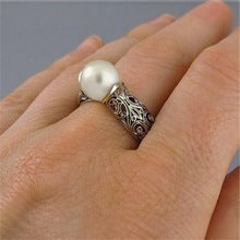 Artificial ABS Pearl Ring
