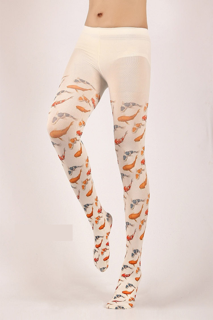 Auspicious Koi  Pantyhose