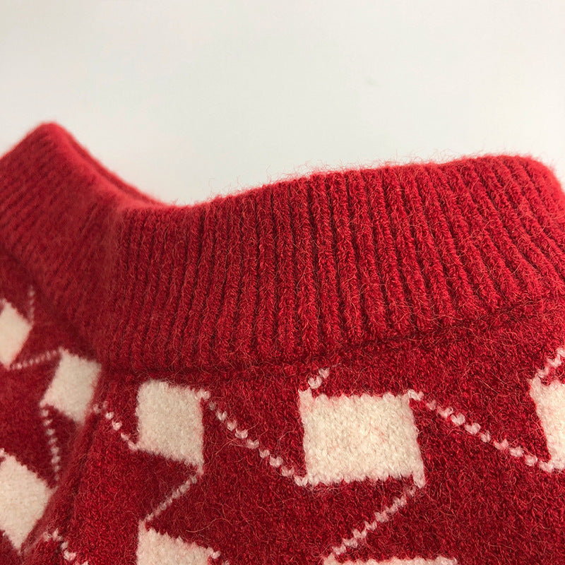 Christmas Sweater Knitting Suit