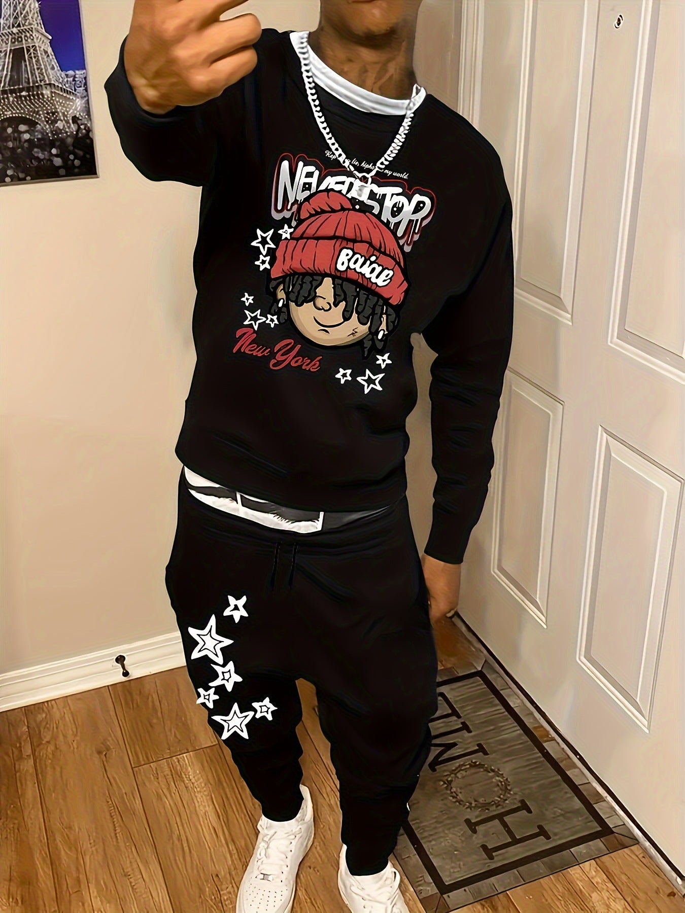 Necka Sweater Pants Suit