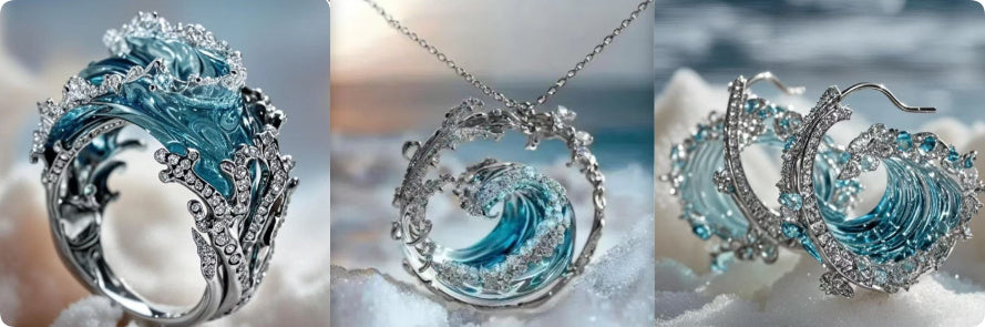 Spray Necklace Set