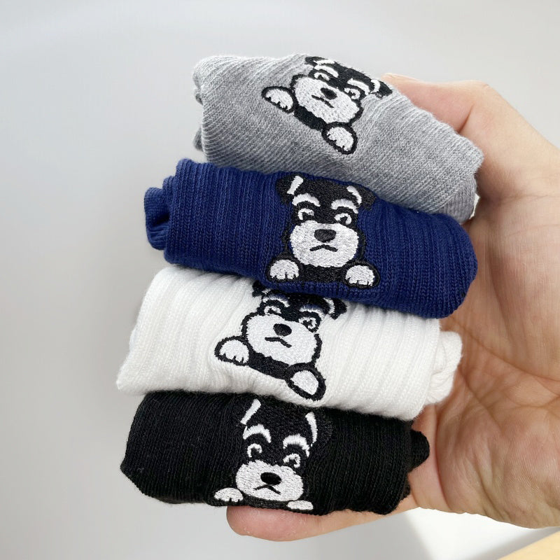 Middle Tube Cartoon Socks
